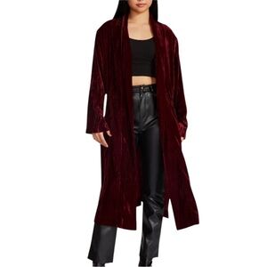 NWT! Steve Madden Laina Duster- Red Velvet